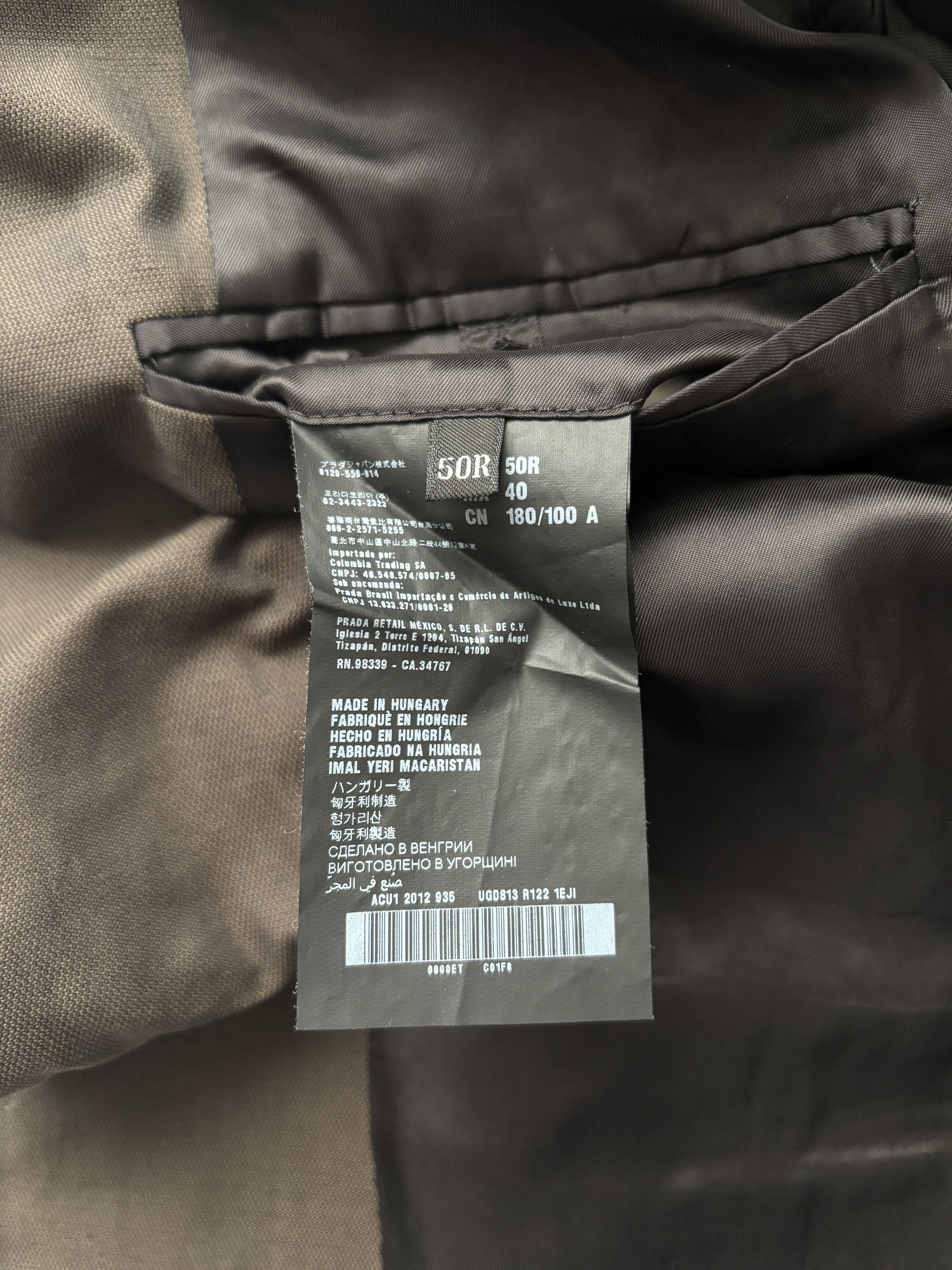 Prada ⚡️QUICK SALE⚡️2012 Prada Brown Cotton Blazer Jacket Size US M / EU 48-50 / 2 - 4 Thumbnail