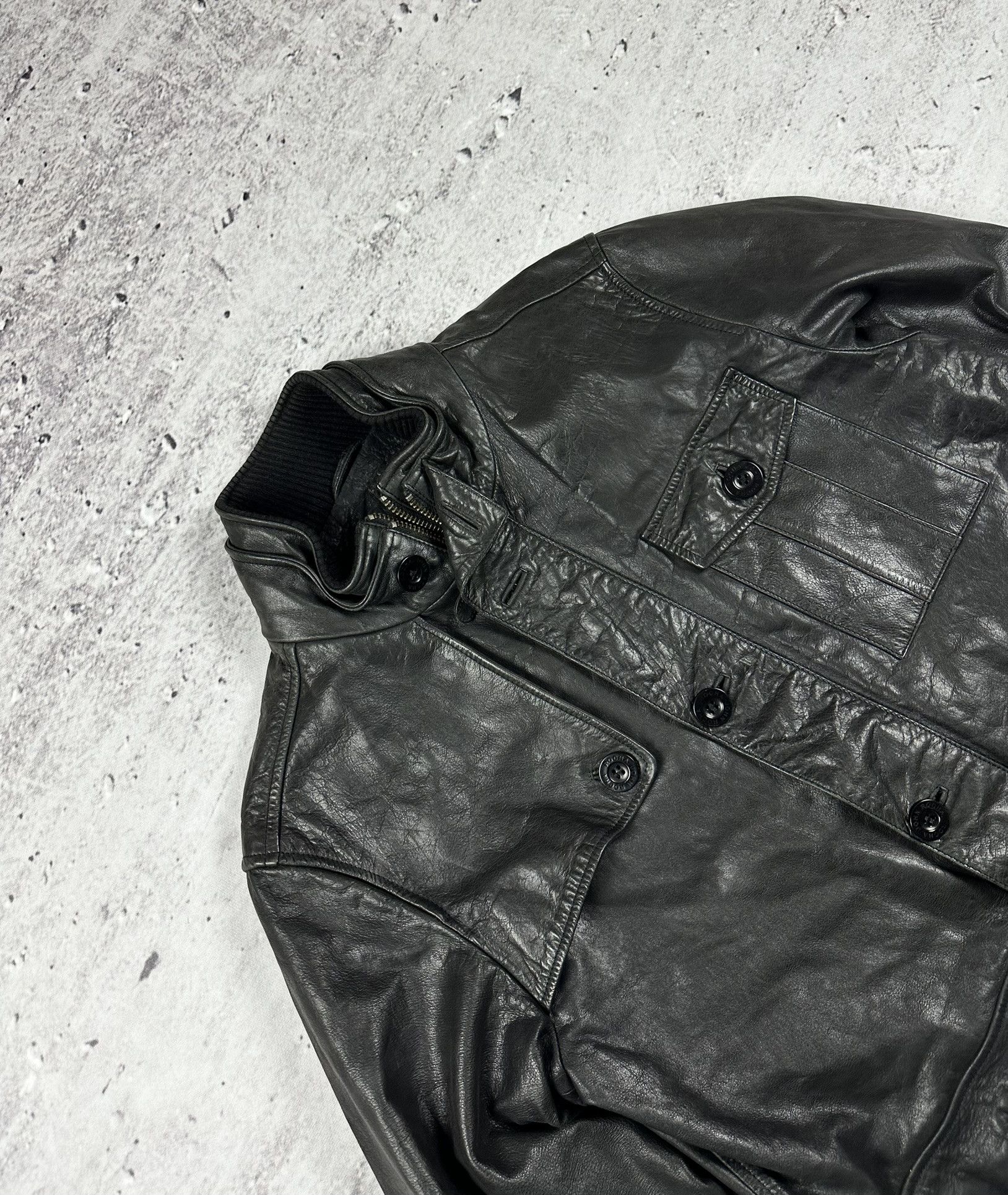 Vintage Rocha J Rocha leather avant garde jacket Size US L / EU 52-54 / 3 - 2 Thumbnail