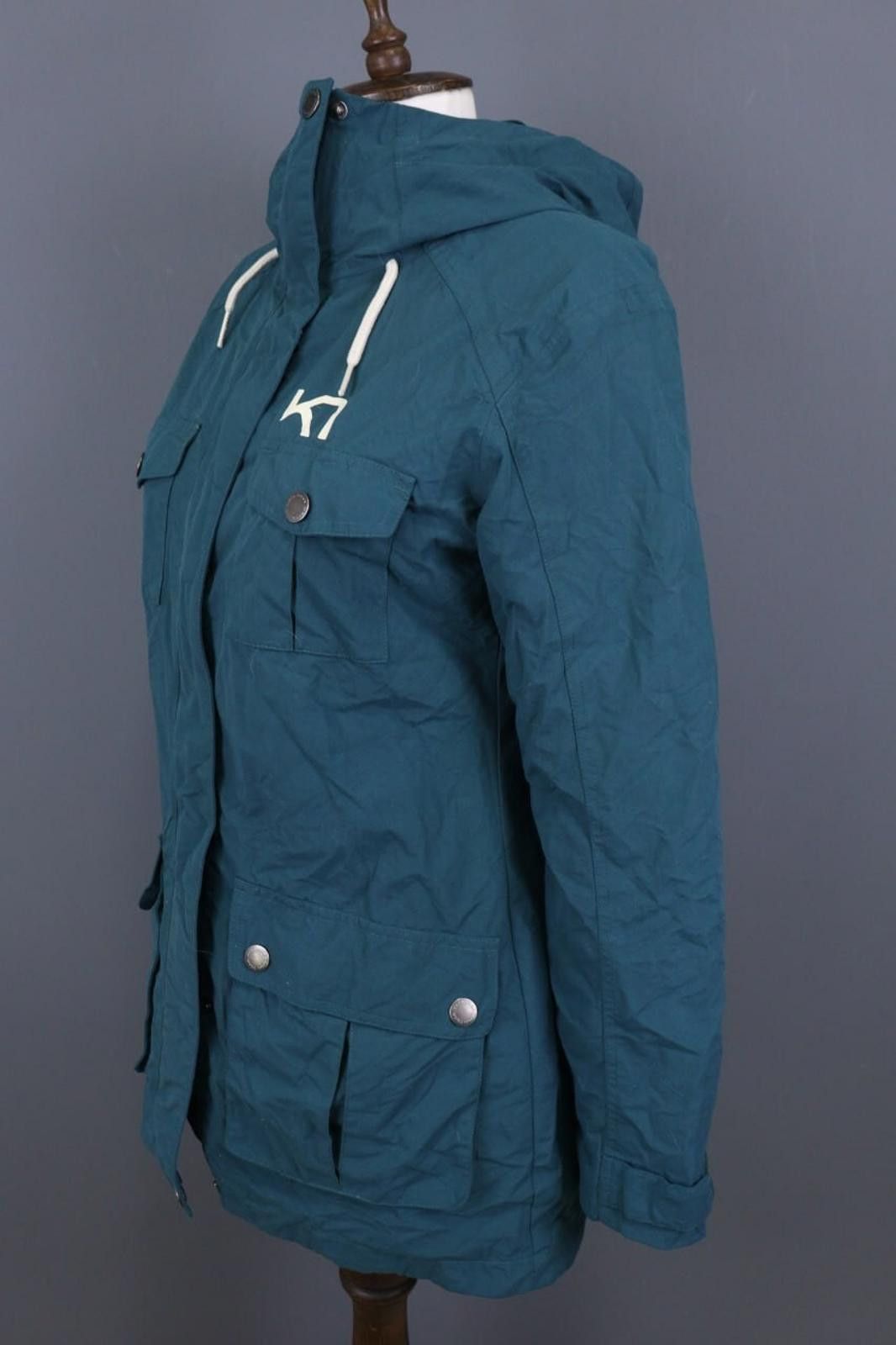 Designer Kari Traa Blue Cargo Multipockets Hooded Parka Jacket Size S Size S / US 4 / IT 40 - 9 Thumbnail