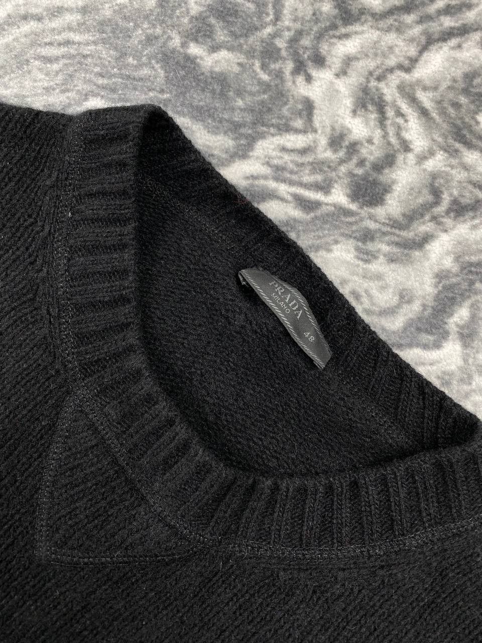 Prada Prada Knit Lana Wool Cashmere Sweater Big Logo Men Size 48 Size US M / EU 48-50 / 2 - 3 Thumbnail