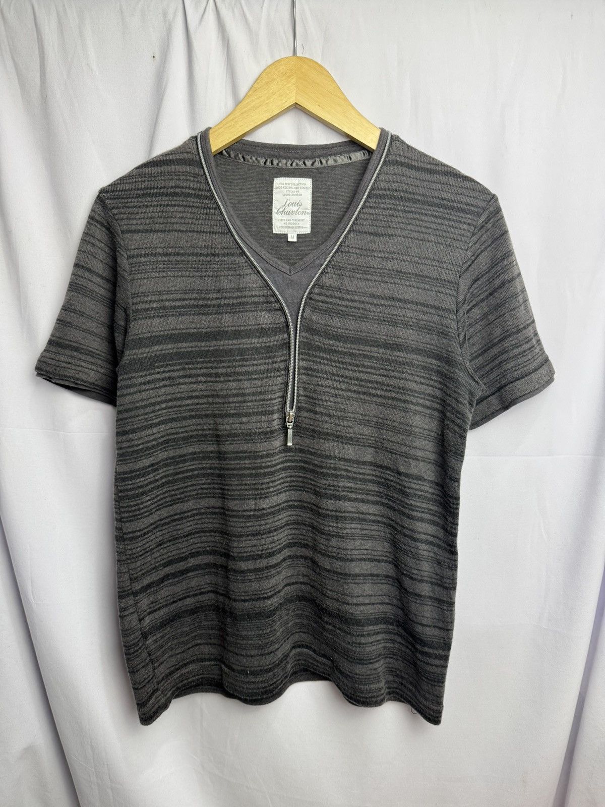 Le Grande Bleu (L.G.B.) Louis Chavlon Zipper Tees Yohji Styled Size US M / EU 48-50 / 2 - 1 Thumbnail