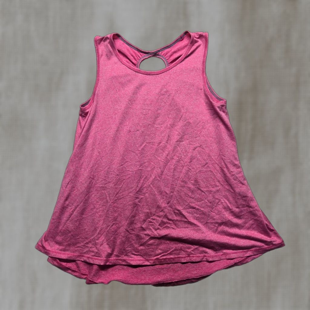 Vintage Vintage All In Motion Women's XL Pink Sleeveless Halter Tank Top Nylon Athletic Shirt Size XL / US 12-14 / IT 48-50 - 1 Thumbnail