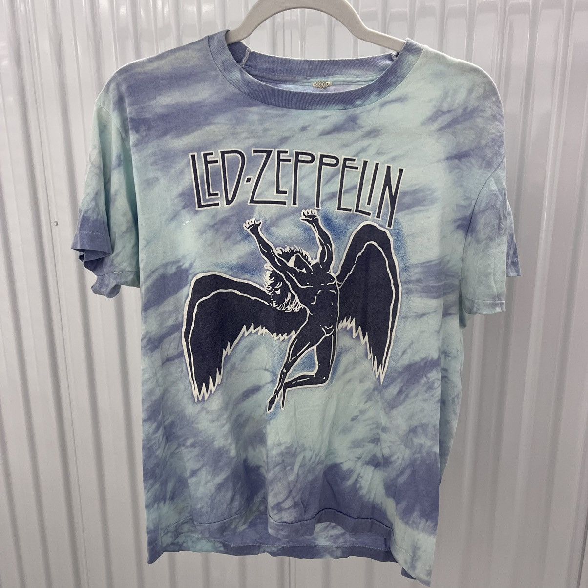 Band Tees × Led Zeppelin × Vintage 80's True Vintage Led Zeppelin Band Tee Tie dye Large Screen Size US L / EU 52-54 / 3 - 3 Thumbnail