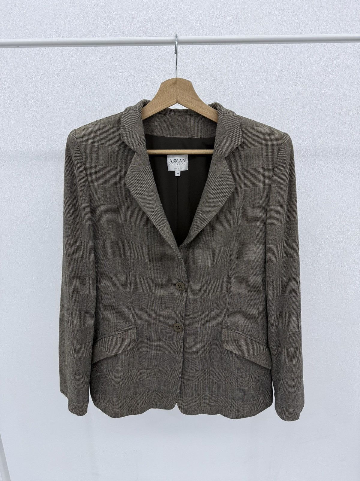 Armani Armani Collezioni 2 way Checked Blazer Jacket “Italy Luxury” Size M / US 6-8 / IT 42-44 - 2 Thumbnail