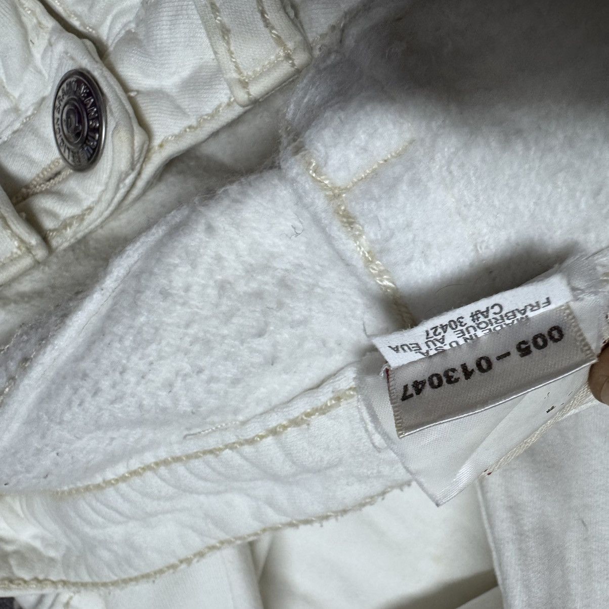 True Religion True Religion Joey Big T Sweat Flare Jeans White Size 27" / US 4 / IT 40 - 22 Thumbnail
