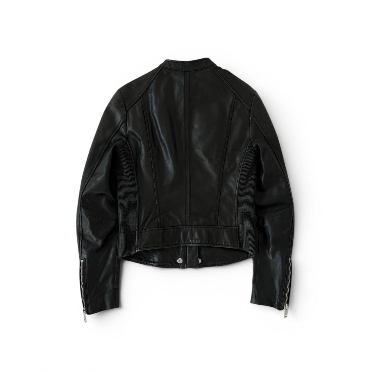 Diesel Diesel Timeless Lambskin Leather Racer Jacket Size XS / US 0-2 / IT 36-38 - 2 Thumbnail