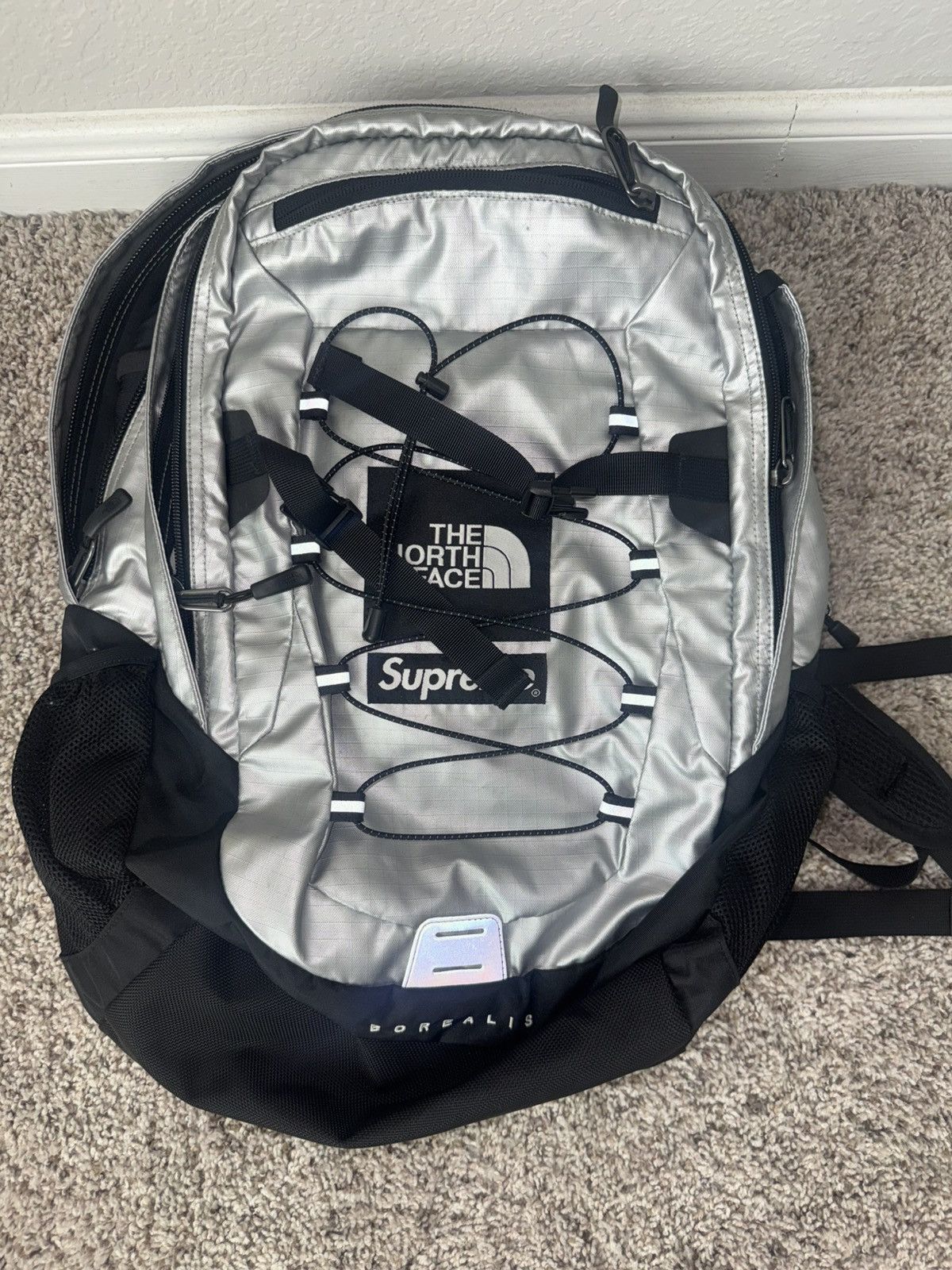 Supreme × The North Face Supreme the north face silver metallic backpack Size ONE SIZE - 1 Thumbnail