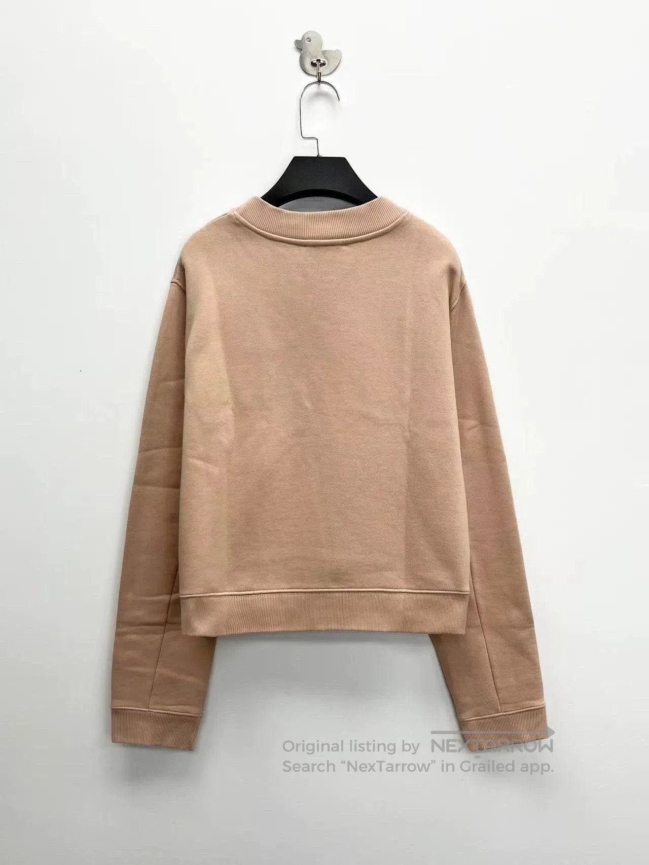 Acne Studios pink geometric logo cropped sweatshirt. Size S / US 4 / IT 40 - 2 Thumbnail