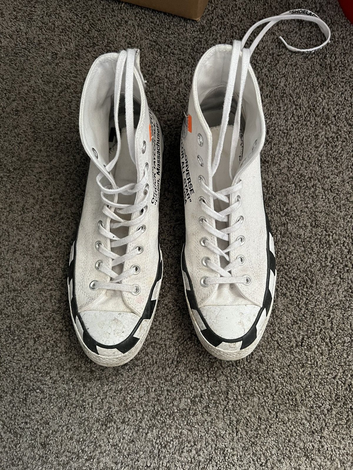 Vinted converse off shop white