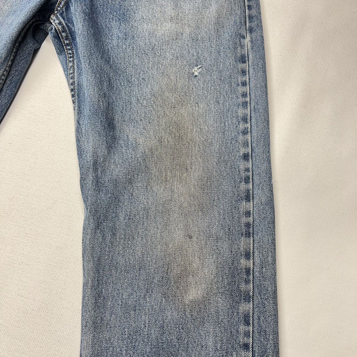 Levi's × Vintage Levis 505 Jeans Blue Straight Regular Fit Distressed Baggy Size US 33 - 5 Thumbnail