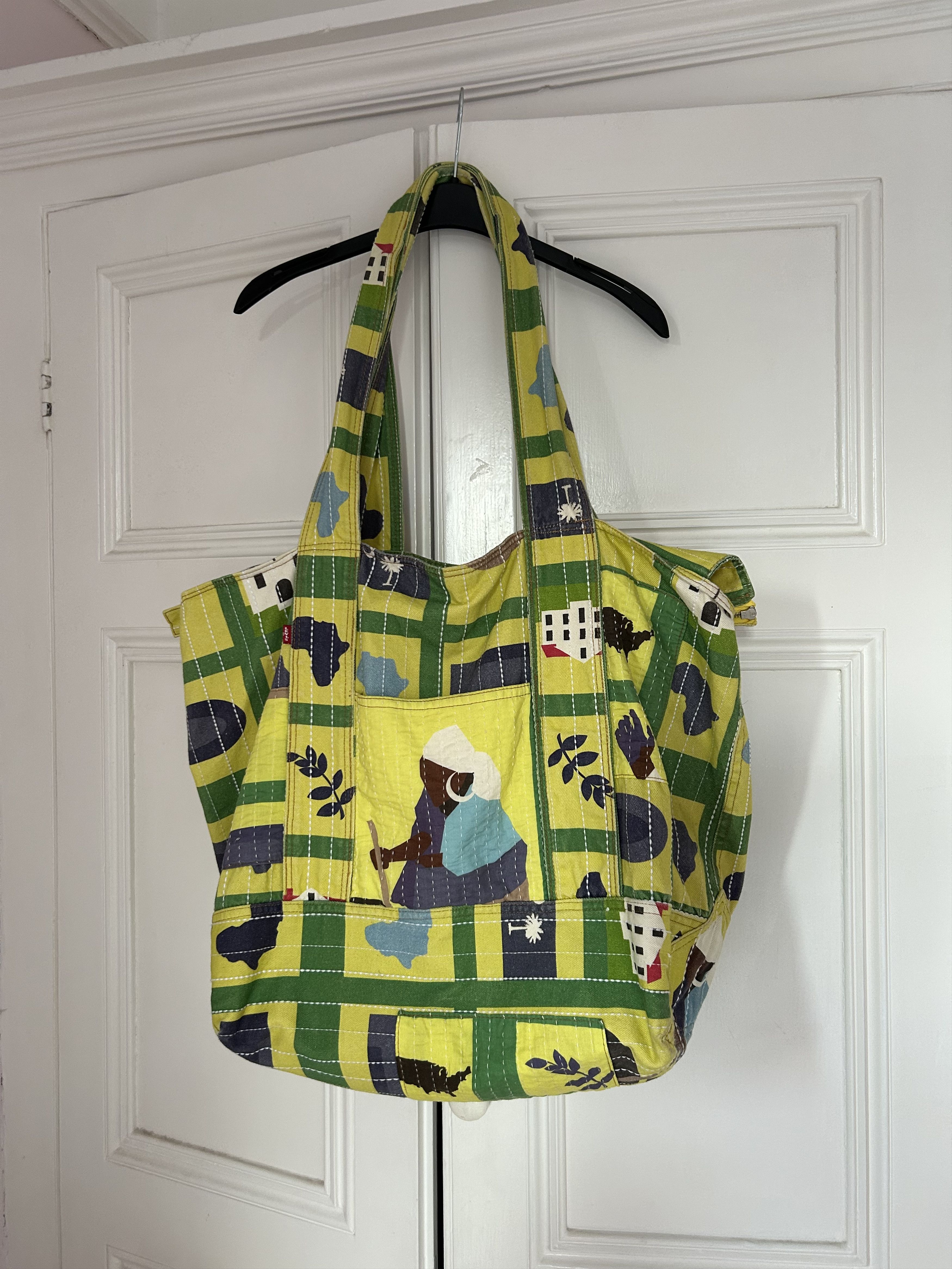 DENIM TEARS × Levi's Levi’s X Denim Tears Gullah Geechee quilt tote ...