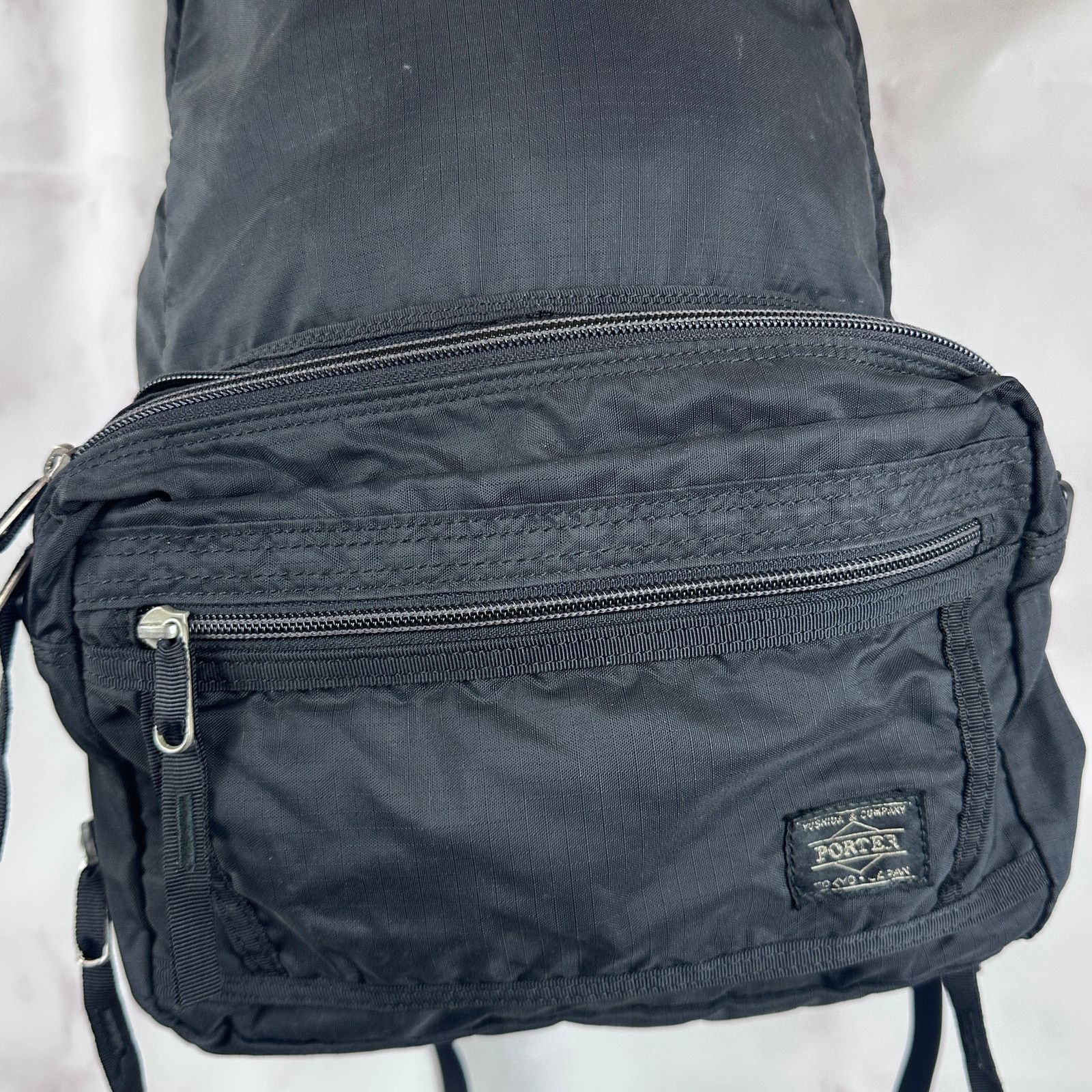 Porter Black 2-Way Packable Tanker Backpack Size ONE SIZE - 3 Thumbnail