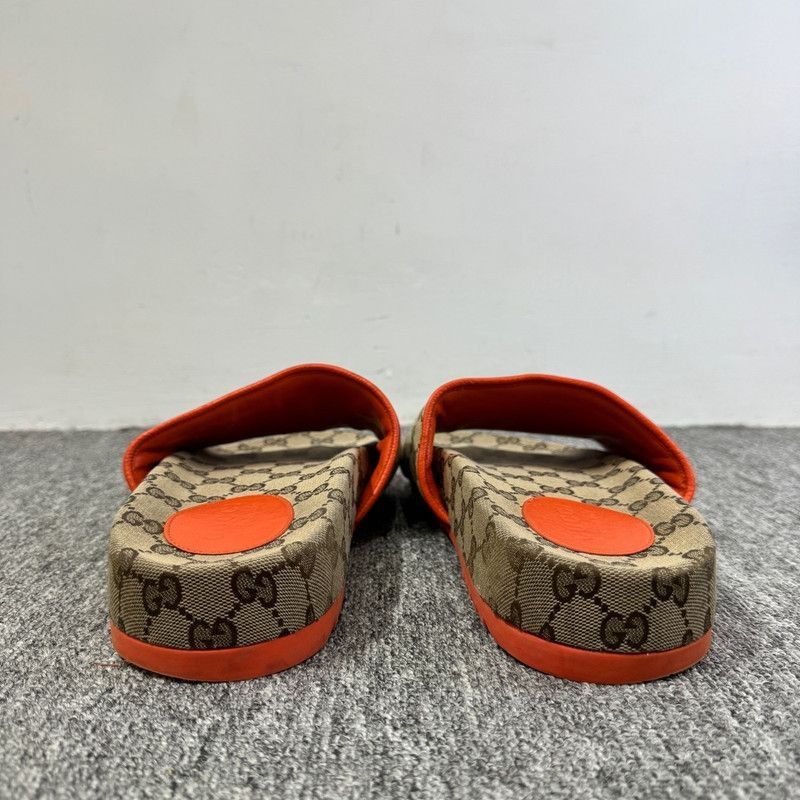 Gucci The North Face x Gucci Orange Slide Sandals Size US 10.5 / EU 43-44 - 3 Thumbnail