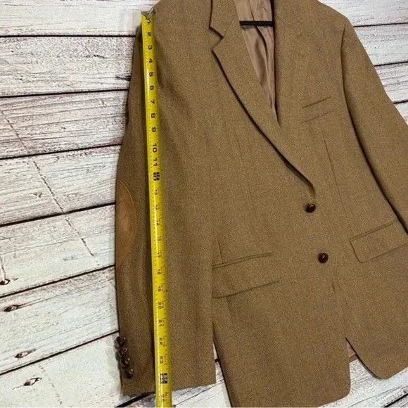Lauren Ralph Lauren Ralph Lauren Mens Blazer Brown 43R Wool Sport Coat Jacket Size 42R - 10 Thumbnail