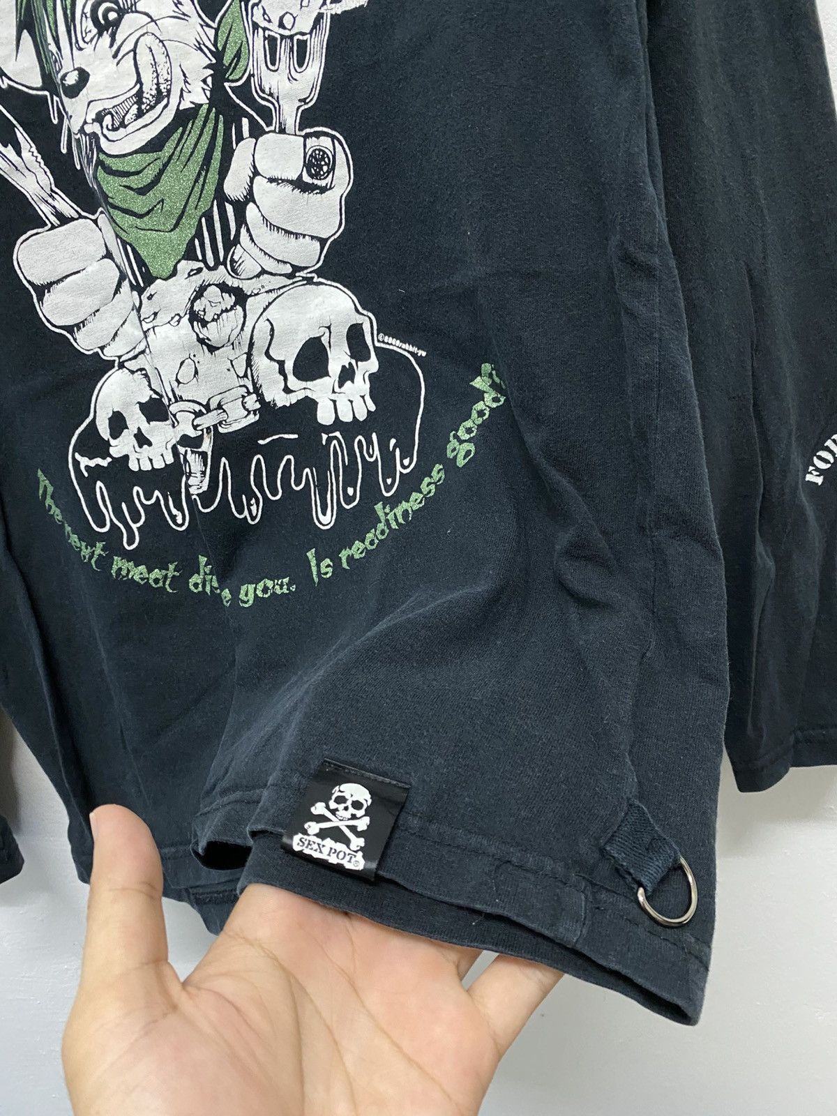 Japanese Brand 💥90s Crazy Overprinted SEX POT REVENGE Sid Vicious punk tee Size US M / EU 48-50 / 2 - 6 Thumbnail