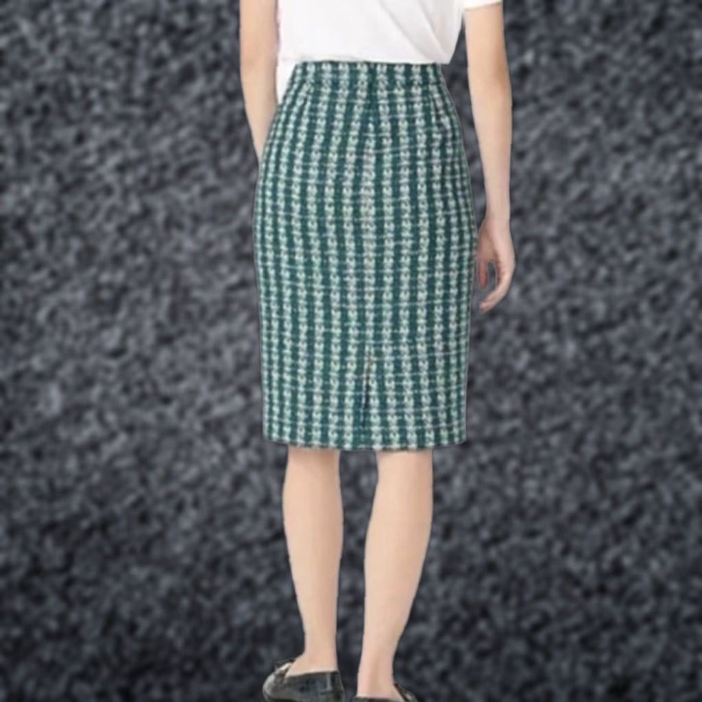 J.Crew J. Crew No. 2 Pencil Skirt in Emerald Tweed Size 00 Size 24" / US 00 / IT 34 - 1 Thumbnail