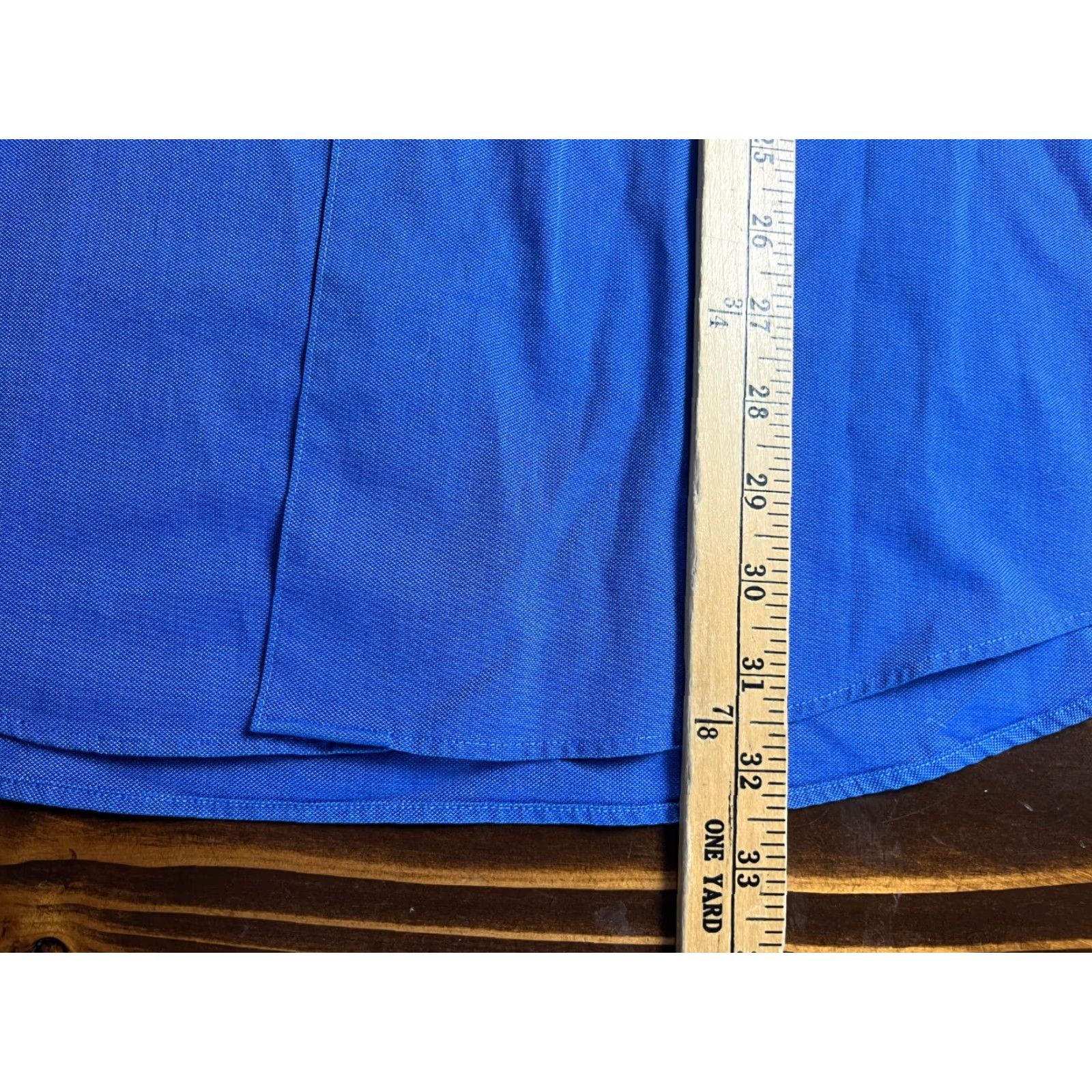 Pronto Uomo Pronto Uomo Shirt Men XL Blue Non Iron Dress 80's Button Up Size US XL / EU 56 / 4 - 4 Thumbnail