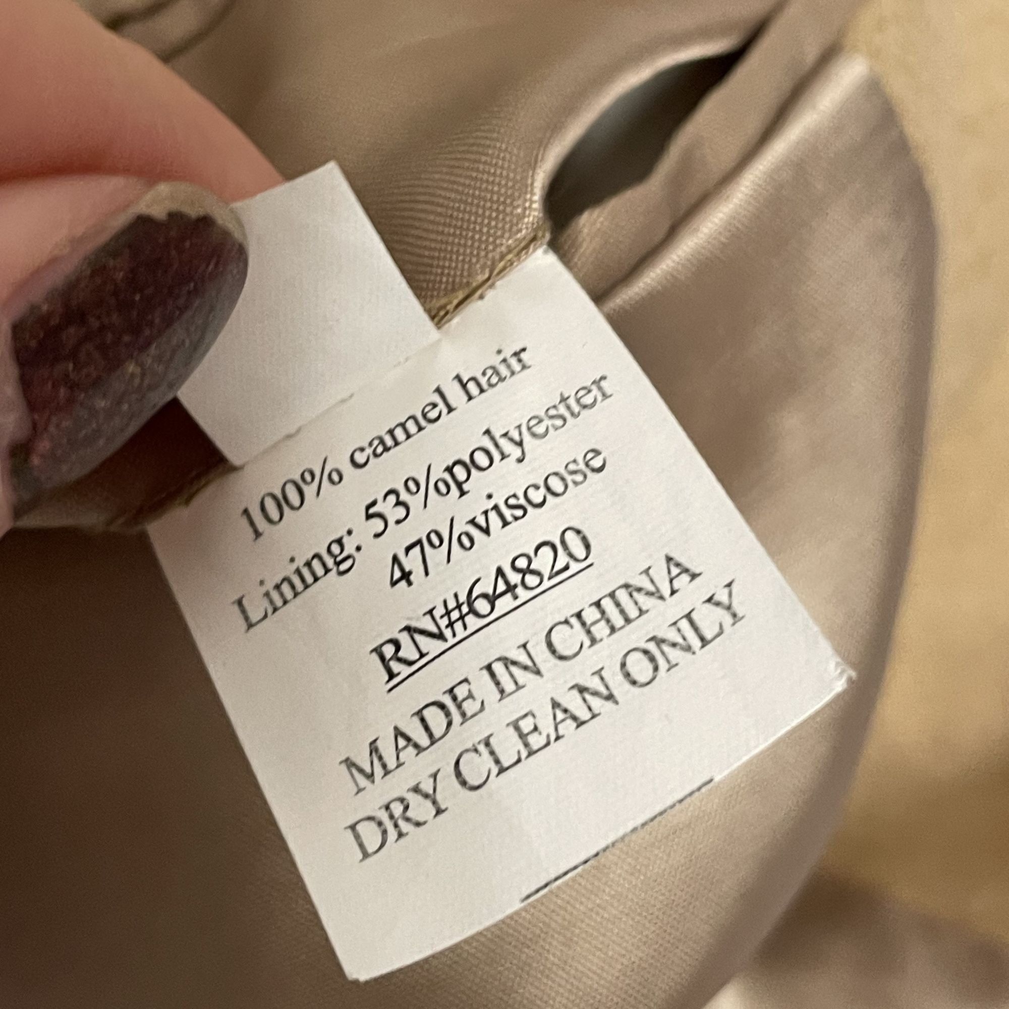 Other Vtg BESPOKE 100% CAMEL HAIR Sport Coat Tan Jacket Size 42R - 6 Thumbnail
