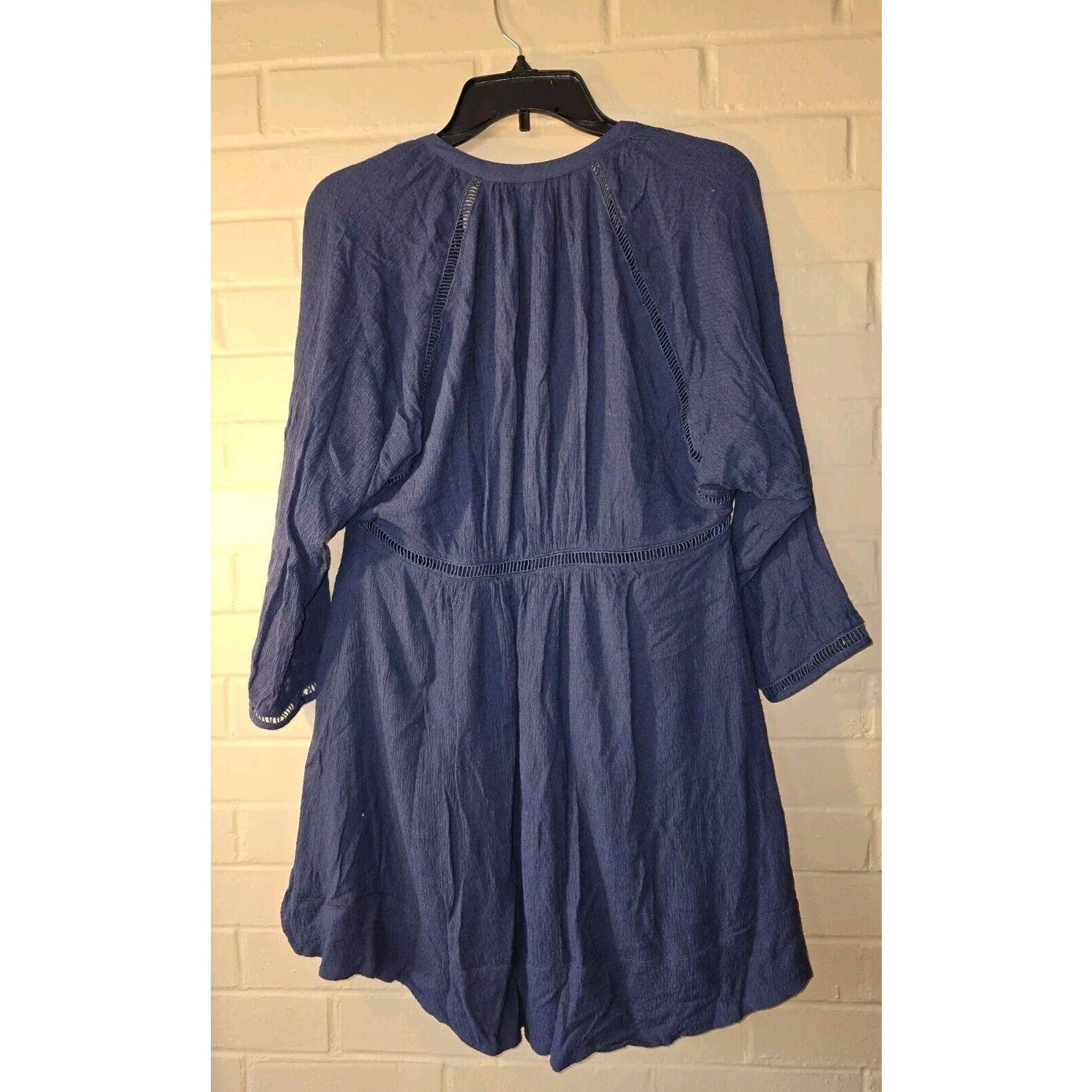 Free People Free People Go Lightly Deep V-Neck Swing Mini Dress Size XS Size XS / US 0-2 / IT 36-38 - 5 Thumbnail