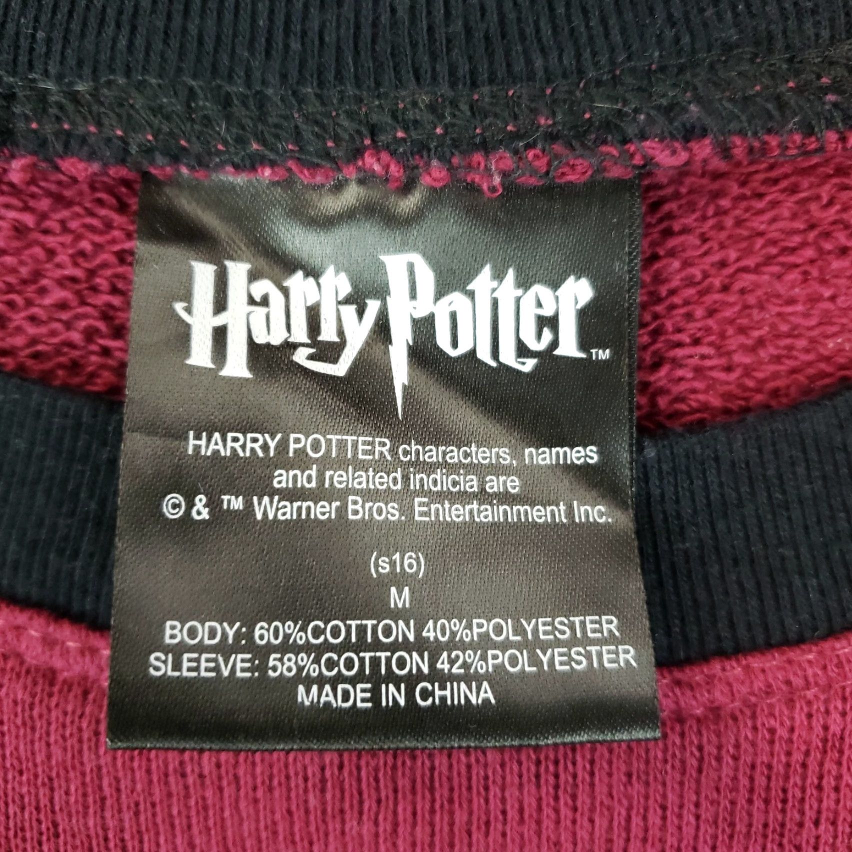 Vintage Harry Potter Shirt Womens Medium Red Long Sleeve Knit Casual Quidditch Size M / US 6-8 / IT 42-44 - 6 Thumbnail