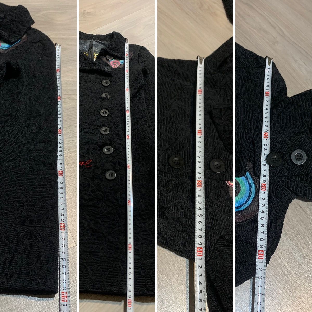 Desigual Desigual Jacket Coat Black Style 96E2905 Women's Size 36 Size XS / US 0-2 / IT 36-38 - 9 Thumbnail