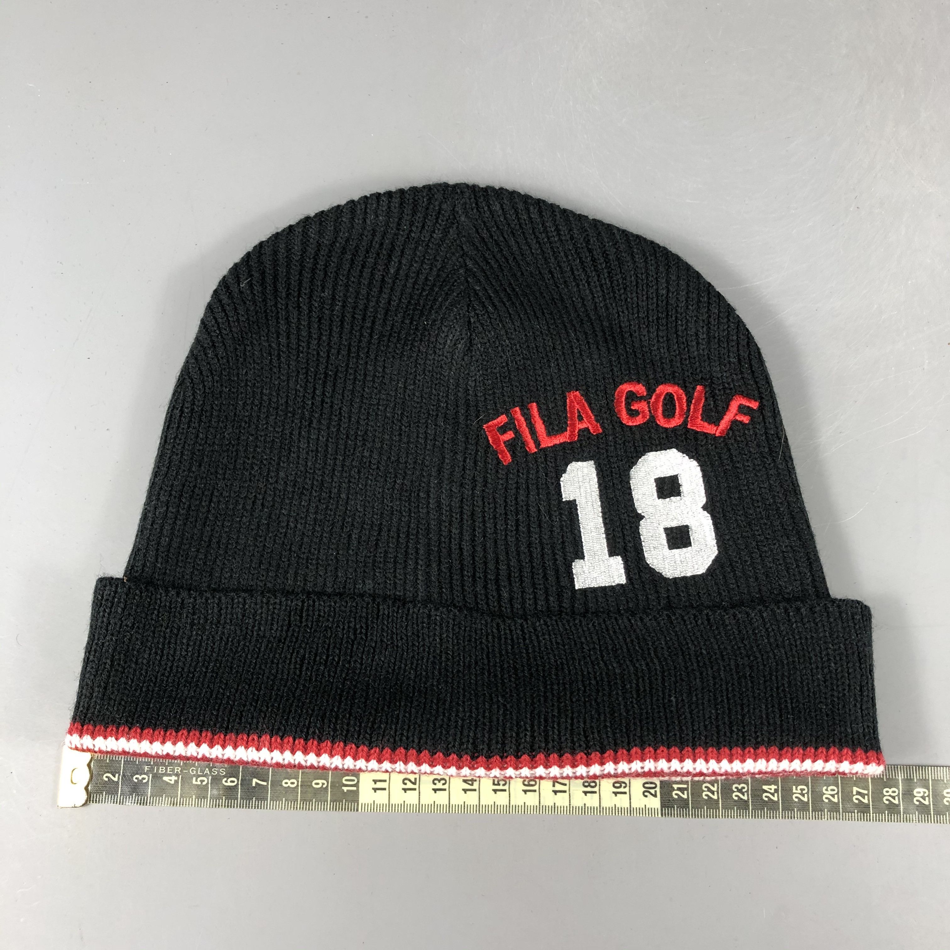 Fila × Vintage Fila Golf Beanie Snow Hat Snow Cap -D1266 Size ONE SIZE - 4 Thumbnail