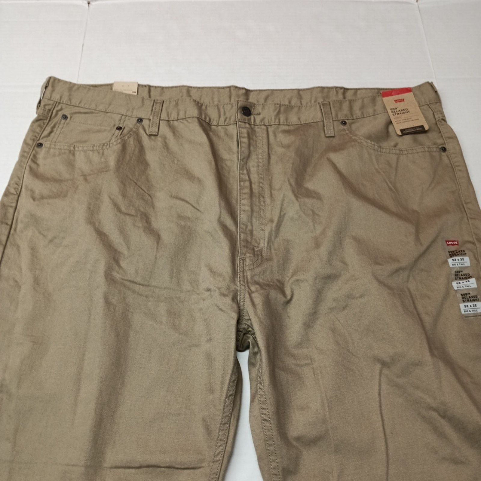 Levi's Levi's 559 Relaxed Straight Jeans Men's 52x32 Khaki Cotton Size US 44 / EU 60 - 4 Thumbnail