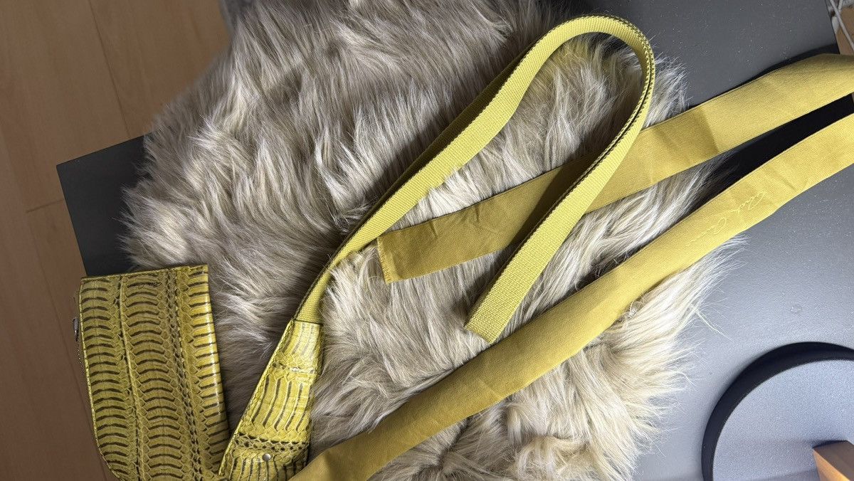 Rick Owens Rare Rick Owens S/S 2018 „Dirt” python neck wallet Size ONE SIZE - 10 Thumbnail