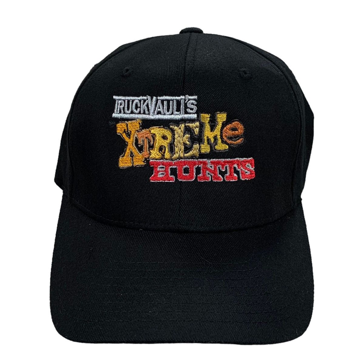 Vintage VTG Truck Vauli's Xtreme Hunts Black Flex Fit Hat Size S/M Size ONE SIZE - 1 Thumbnail