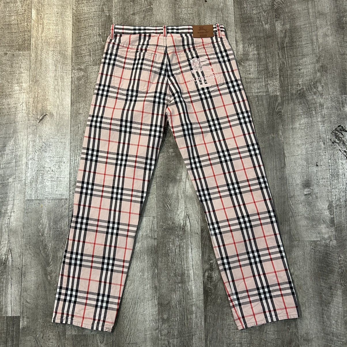 Burberry × Supreme Pink Tartan Pants SZ 30 W Size US 30 / EU 46 - 3 Thumbnail