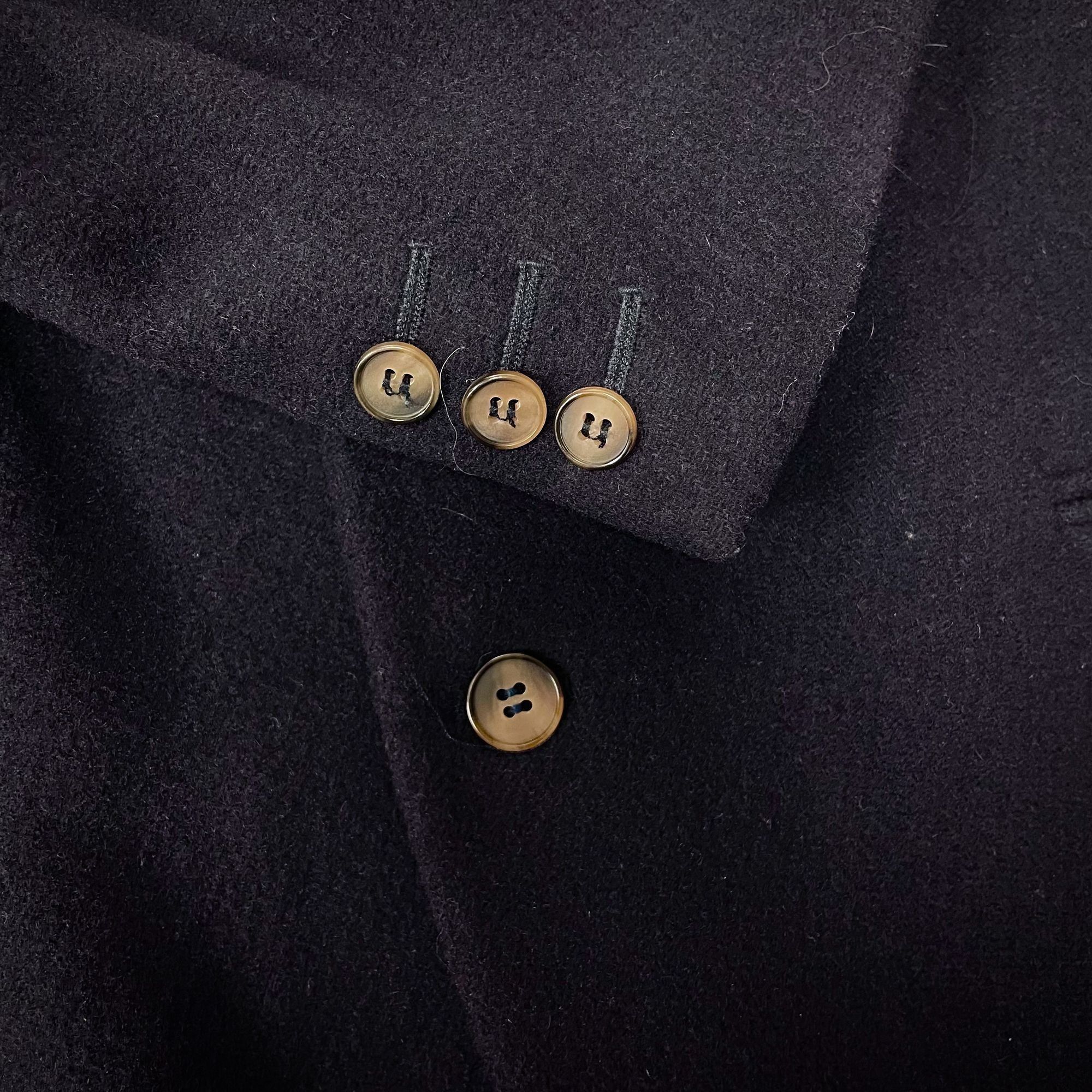 Perry Ellis Vtg Perry Ellis NAVY Blue Sport Coat THICK WOOL Jacket Size US XL / EU 56 / 4 - 5 Thumbnail