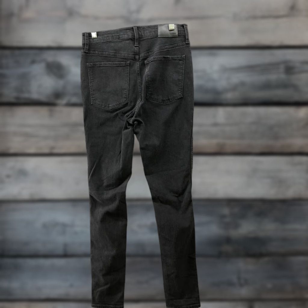 Madewell Madewell 10" High-Rise Roadtripper Supersoft Jeans Davie Wash Womens 27 Black Size 27" / US 4 / IT 40 - 1 Thumbnail