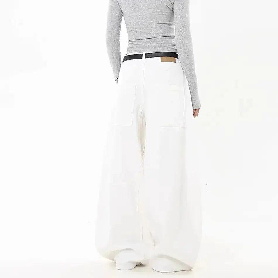Japanese Brand Retro loose curved knife wide leg jeans Size US 32 / EU 48 - 4 Thumbnail
