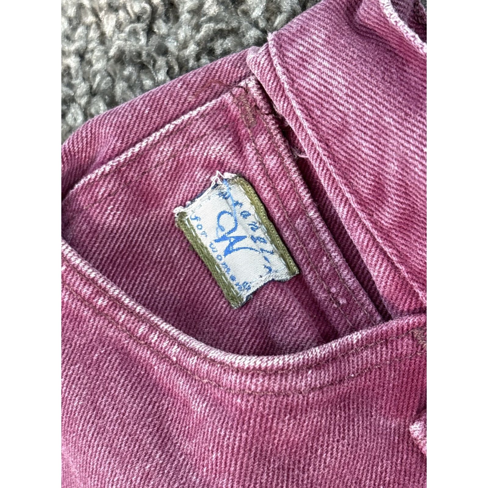 Wrangler VINTAGE Wrangler Mom Jeans 26x27 High Rise Purple Pink Denim 90s Womens Jeans Regular 26 27in Purple 90s Size 26" / US 2 / IT 38 - 6 Thumbnail