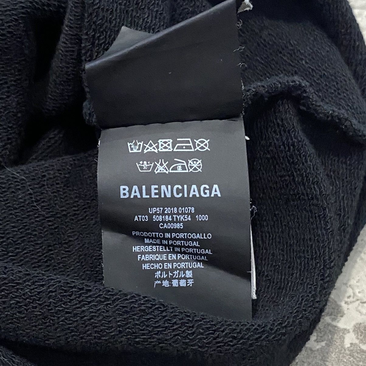 Balenciaga Balenciaga Back Logo Black Pullover Hoodie Size US L / EU 52-54 / 3 - 3 Thumbnail