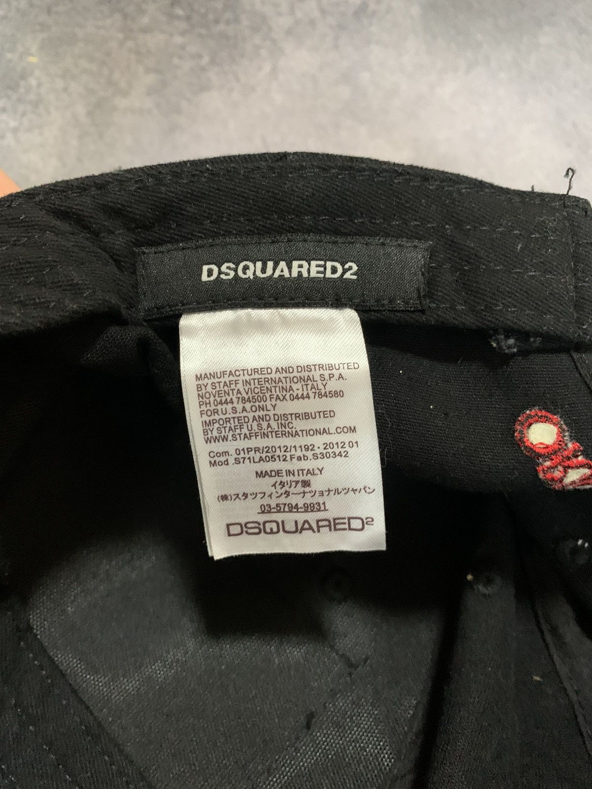 Dsquared2 Vintage Dsquared 2 Cap Black Y2K Hats Japanese Style Size ONE SIZE - 10 Thumbnail