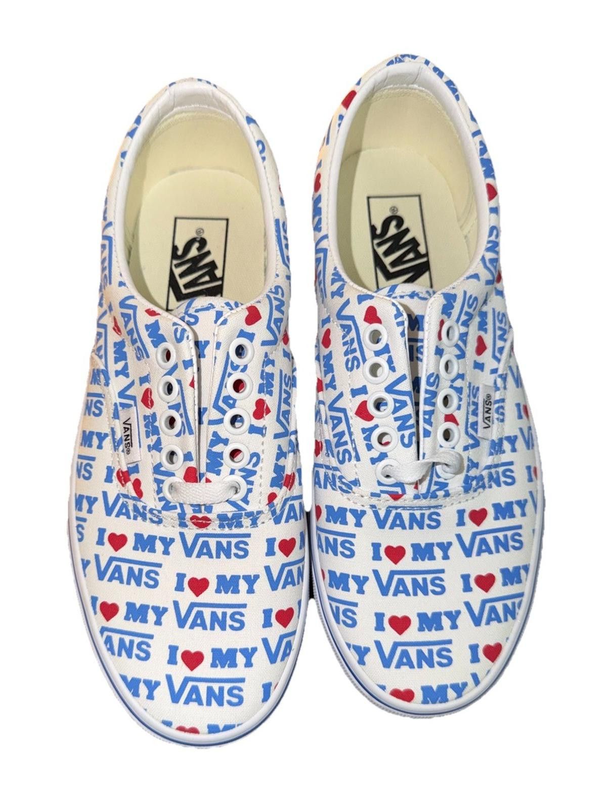 Vans Vans I Love My Vans White Canvas Sneakers Size US 7.5 / IT 37.5 - 1 Thumbnail