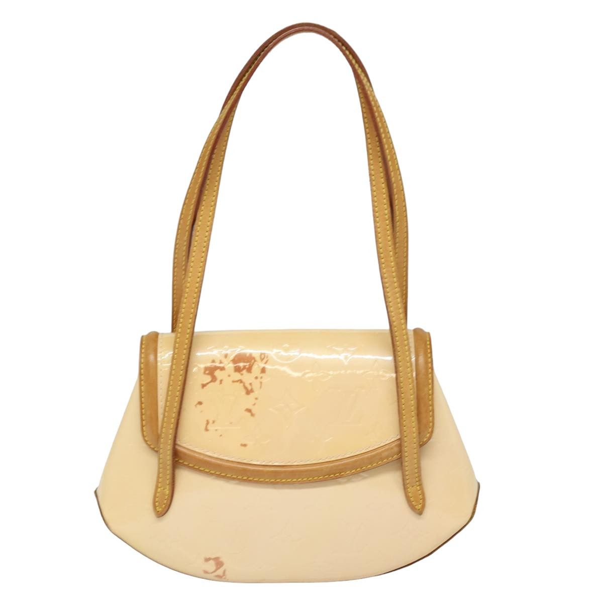 Biscayne Bay Camel Patent Leather Shoulder Bag (Pre-Owned)