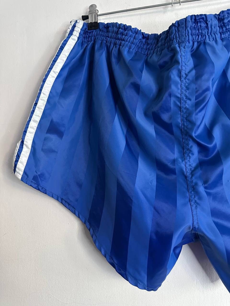 Adidas Vintage adidas 90s West Germany Shorts Blue Striped Nylon Size US 36 / EU 52 - 10 Thumbnail