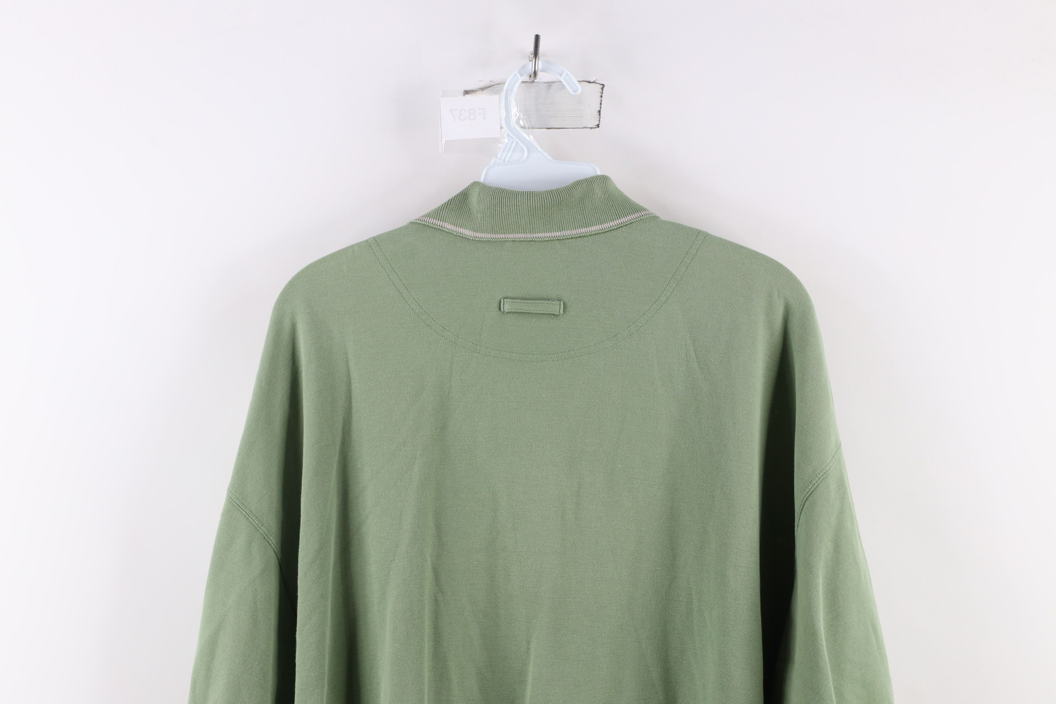 Columbia × Vintage Vintage 90s Columbia Out Pique Cotton Knit Polo Shirt Green Size US XXL / EU 58 / 5 - 13 Thumbnail