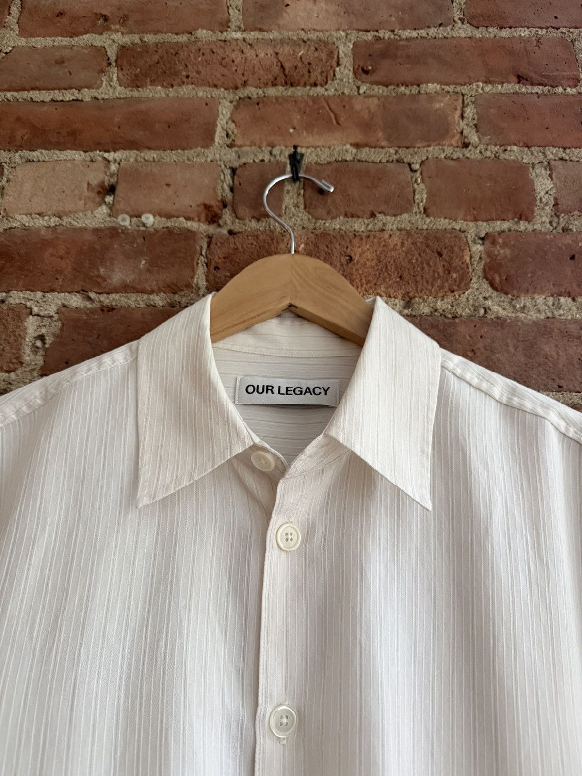 Our Legacy Striped Button Up Beyond Shirt Size 46