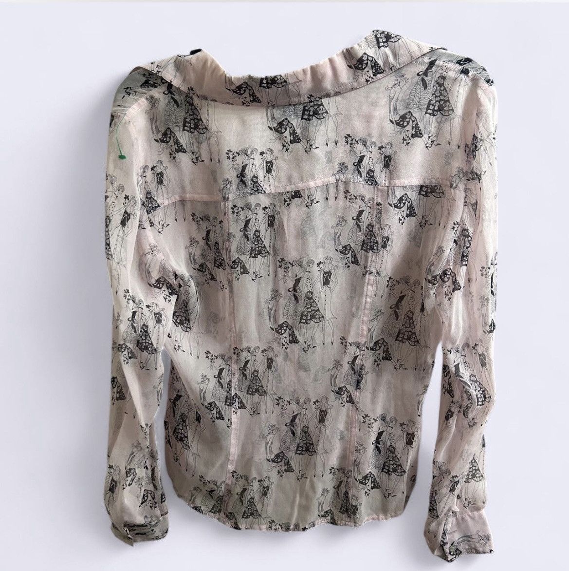 Other Y2K 100% silk Womens Blouse Size S / US 4 / IT 40 - 2 Thumbnail