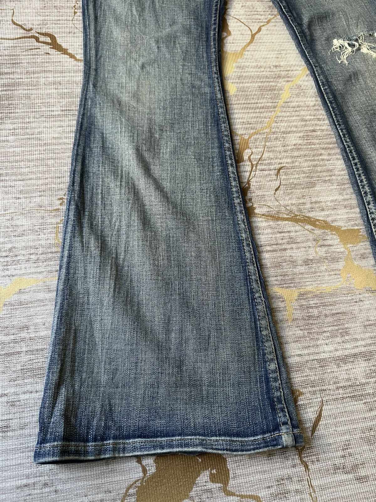 Japanese Brand FLARE Bike Denim Distressed Low Rise Jeans Size US 32 / EU 48 - 7 Thumbnail
