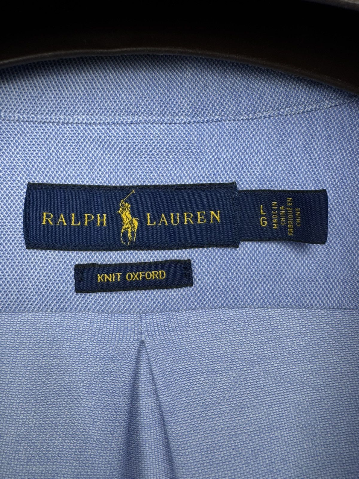 Polo Ralph Lauren Polo Ralph Lauren knit oxford blue long sleeve shirt Size US L / EU 52-54 / 3 - 11 Thumbnail