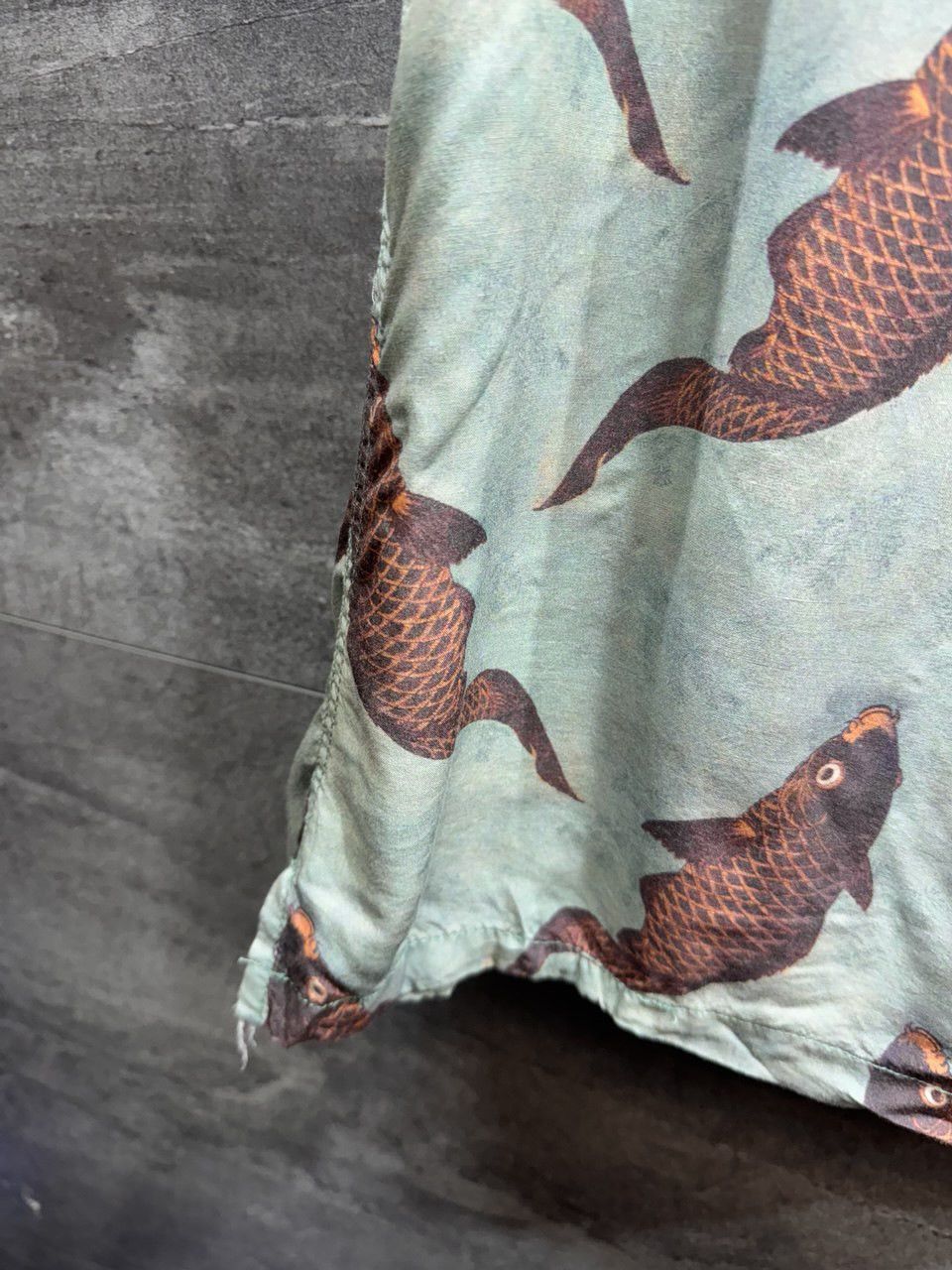 Percival Percival Shirt Viscose Fish Short Sleeve Button Up Size M Size US M / EU 48-50 / 2 - 10 Thumbnail