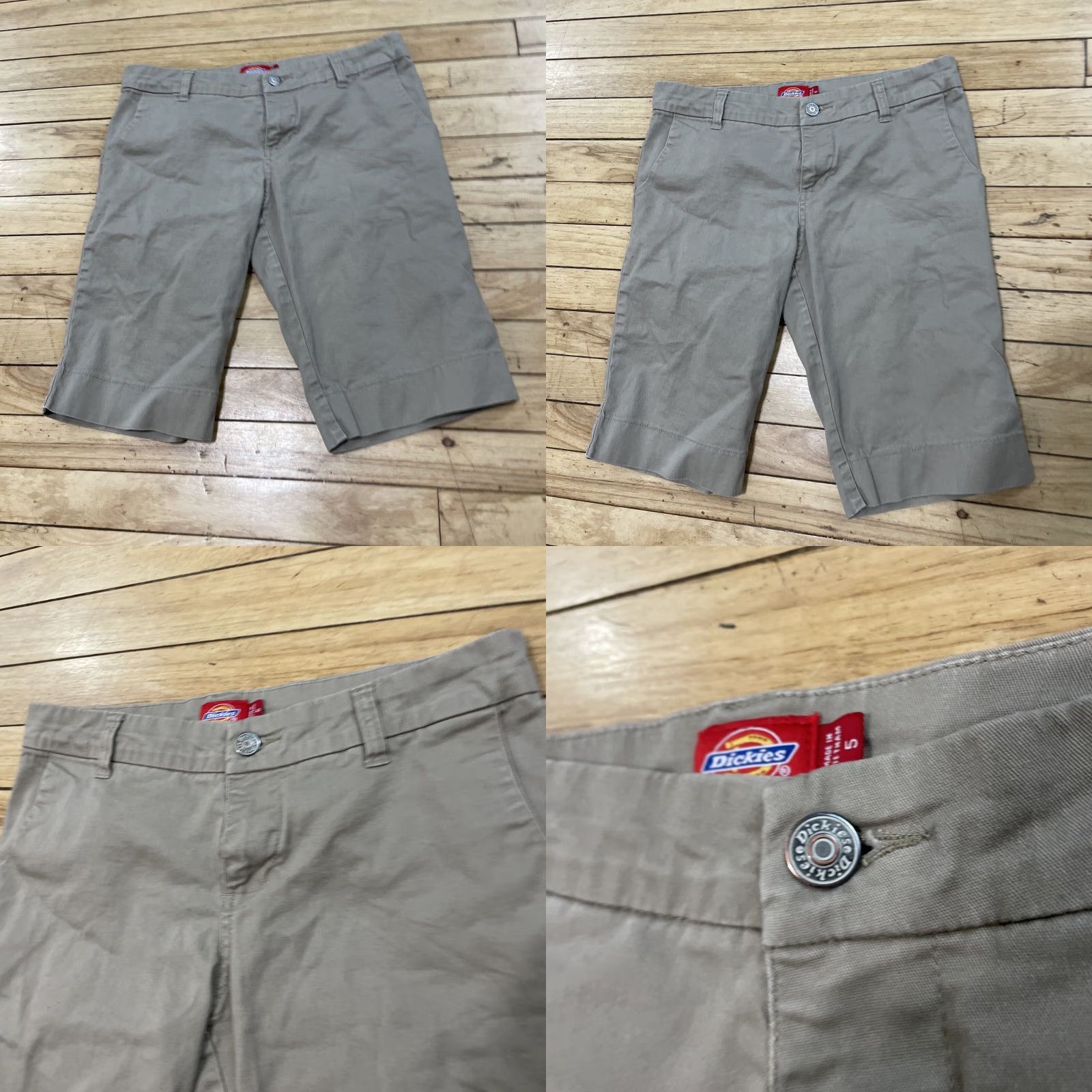 Dickies DICKIES Shorts Beige Classic Preppy Y2k Skate School Bermuda Chino 30 in Size 5 Women's Bermuda 30 Beige Dickies Shorts Size 27" / US 4 / IT 40 - 9 Thumbnail