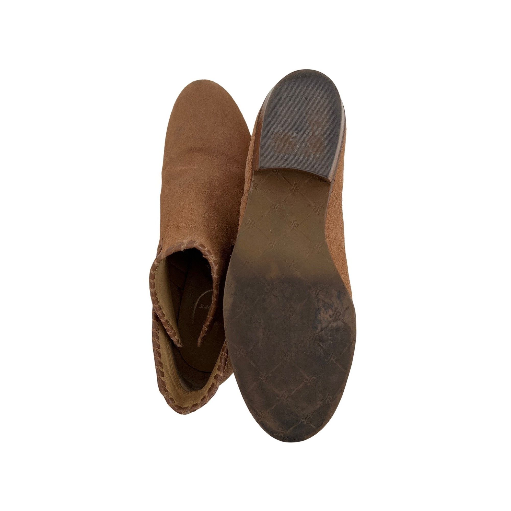 Jack Rogers Jack Rogers Camel Suede Ankle Booties Size US 7.5 / IT 37.5 - 7 Thumbnail