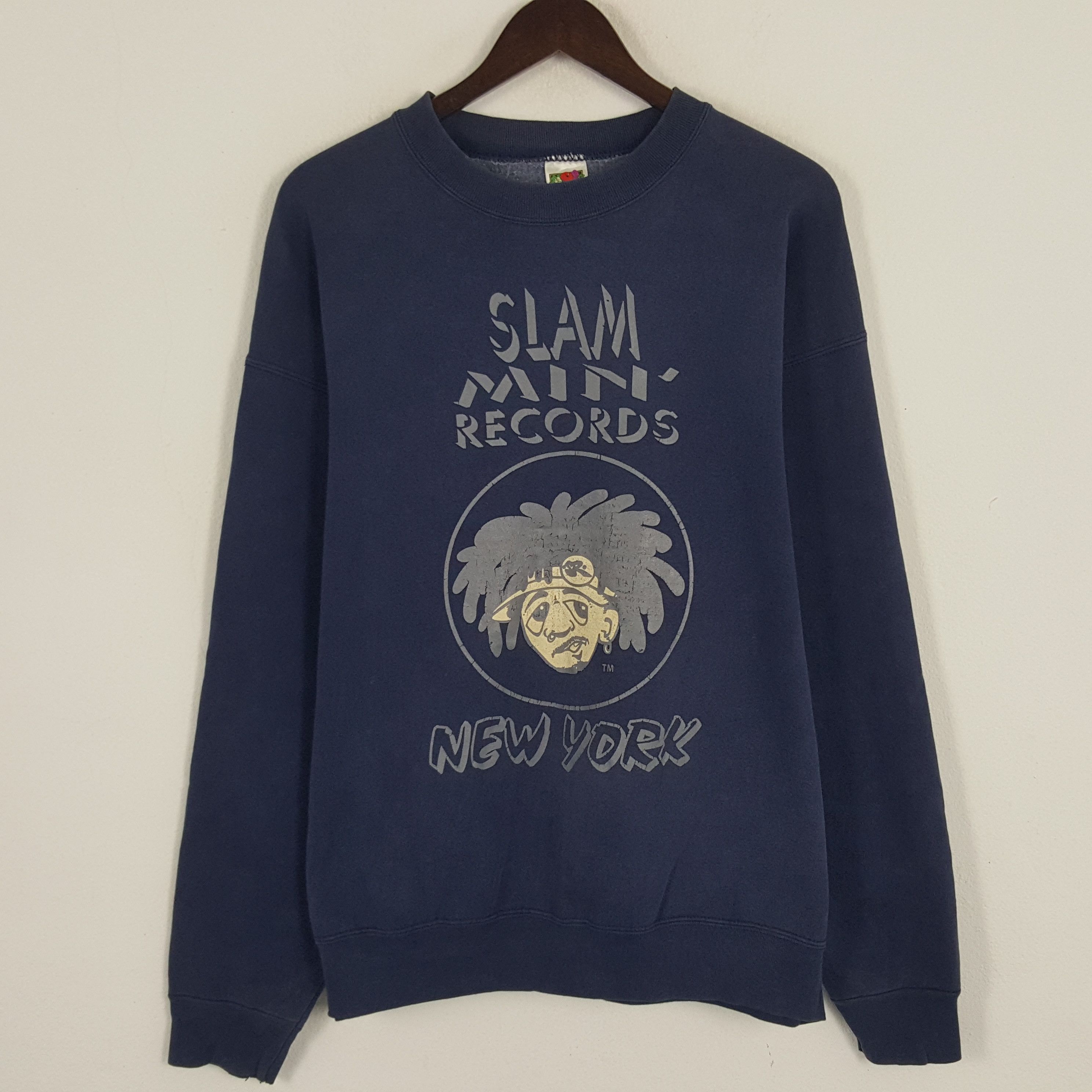 Vintage Vintage Slam Min Record Sweatshirt Size US XL / EU 56 / 4 - 1 Thumbnail