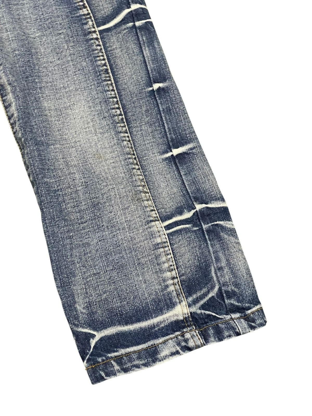 Hysteric Glamour Slim Jeans Unknow Japan Faded Acid Washed 2🟦0 Size US 33 - 3 Thumbnail