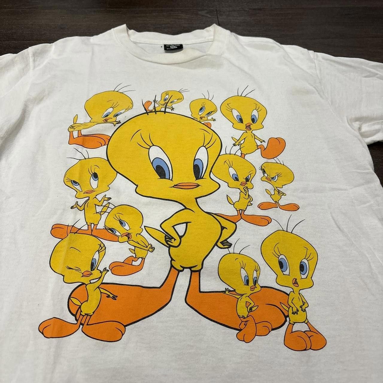 Designer vintage tweety bird t shirt 1995 L Looney Tunes Size US L / EU 52-54 / 3 - 3 Thumbnail